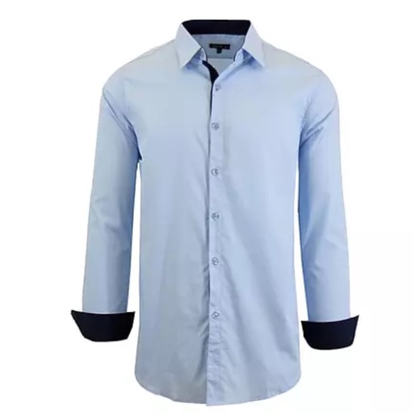🎄Galaxy Harvic Men Slim Fit Long Sleeve Dress Shirt